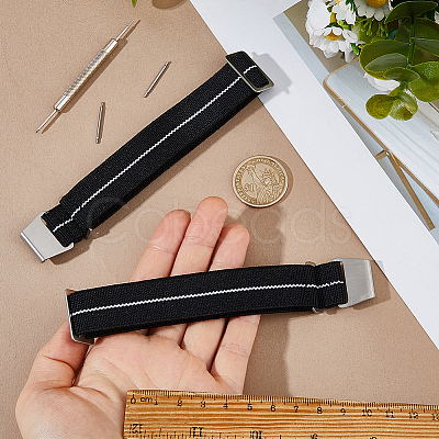 Nylon Watch Bands AJEW-WH0643-117A-1