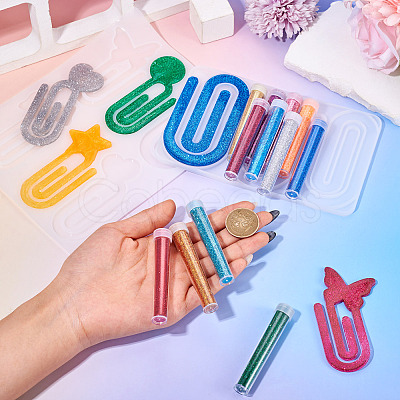 2Pcs 2 Styles Silicone Bookmark Molds DIY-TA0015-02-1