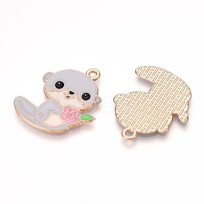 Alloy Enamel Pendants ENAM-T022-02E-01-1