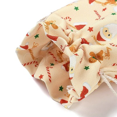 Christmas Theme Cloth Printed Storage Bags ABAG-F010-02C-04-1