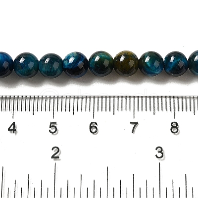 Grade AB+ Dyed Natural Tiger Eye Beads Strands X-G-G102-A02-02-1