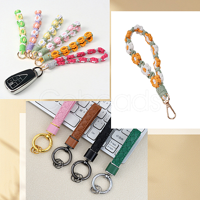 DIY Keychain Clasp Findings Kits DIY-SP0003-47G-1