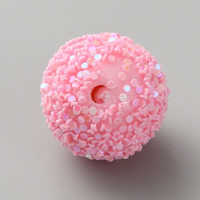 Opaque Acrylic Glitter Beads FIND-CJC0010-111A-22-1