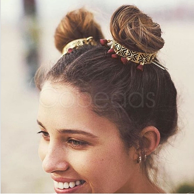 Alloy Hair Sticks OHAR-PW0001-375B-1