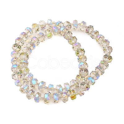 Transparent Electroplate Glass Beads Strands EGLA-P062-01A-HR05-1