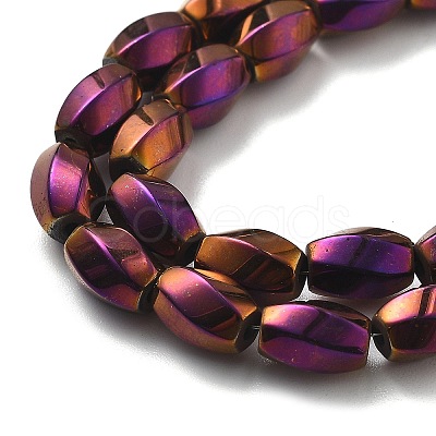 Electroplated Synthetic Magnetic Hematite Beads Strands G-P545-G01-02A-1