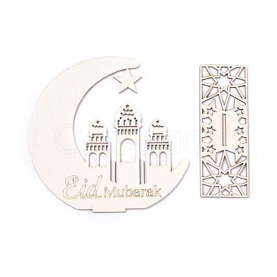 Eid Mubarak Wooden Ornaments LS-WOOD-D022-A03-1