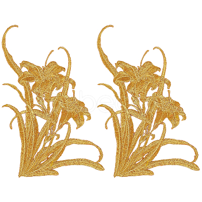 2Pcs Polyester Clothing Patches PATC-GF0001-85B-1