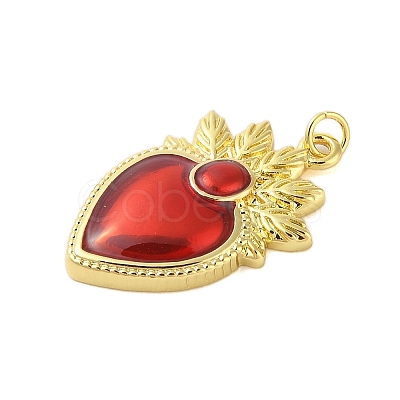 Rack Plating Brass Enamel Pendants KK-S380-33G-A-1