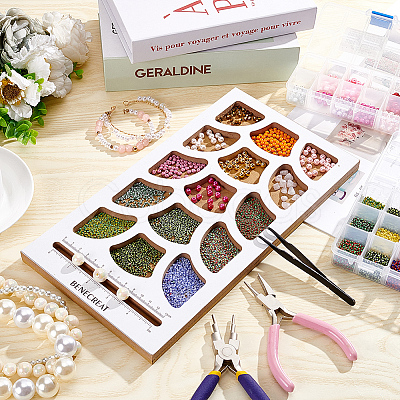 Wood Bead Design Board TOOL-WH0052-07-1