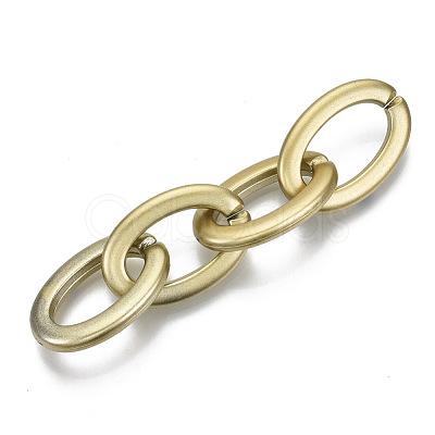 Opaque Spray Painted Acrylic Linking Rings OACR-S021-66A-B01-1