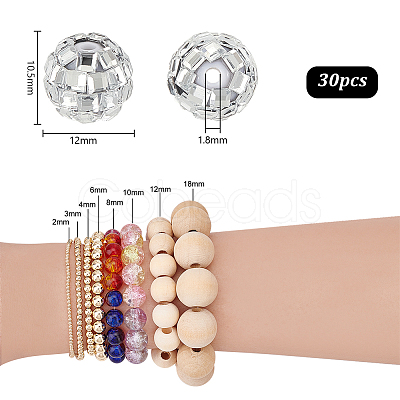 Plastic Rhinestone Beads KY-PH0001-96-1