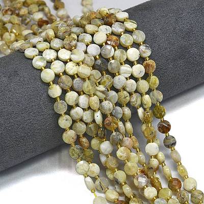 Natural Yellow Opal Beads Strands G-K389-B32-01-1