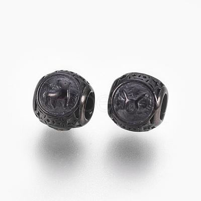 316 Surgical Stainless Steel European Beads STAS-P212-18B-04-1