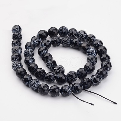 Crackle Agate Beads Strands G-A002-1-1