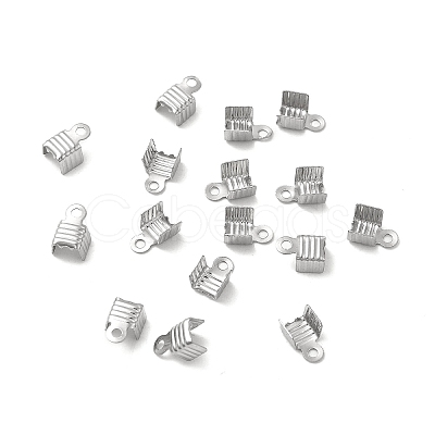 Tarnish Resistant 304 Stainless Steel Folding Crimp Ends STAS-P319-02P-1
