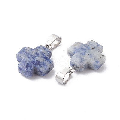 Natural & Synthetic Mixed Gemstone Pendants G-K359-02P-M-1
