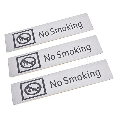 430 Stainless Steel Sign Stickers STAS-GF0001-06D-1