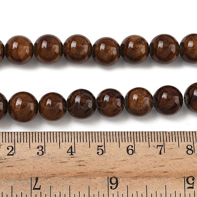 Natural Mashan Jade Round Beads Strands G-D263-10mm-XS14-01-1