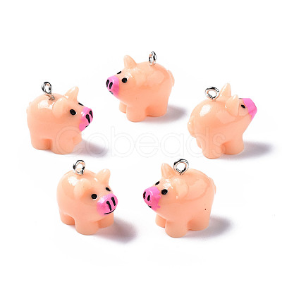 Opaque Resin Pendants RESI-S356-064-1