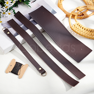 Leather Bag Bottom and Handles Kits FIND-WH0101-01-1