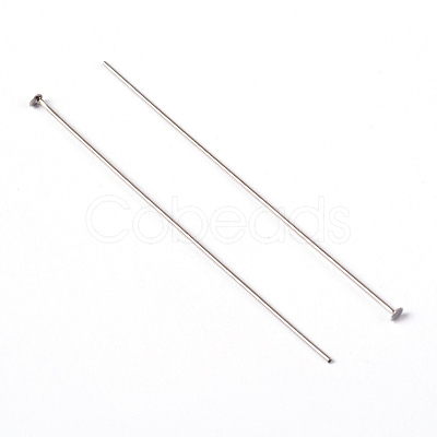 Platinum Color Brass Flat Head Pins Fit Jewelry Making Findings X-HP5.0cmCY-NF-1