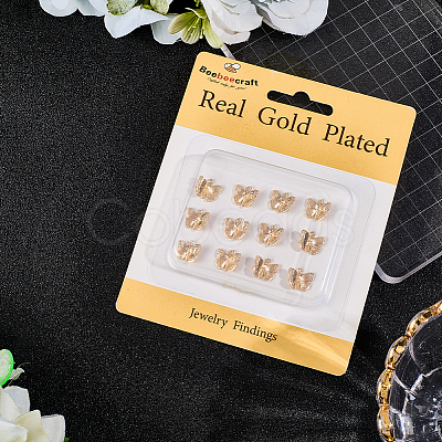 16Pcs Brass Pendants KK-BBC0023-91G-1