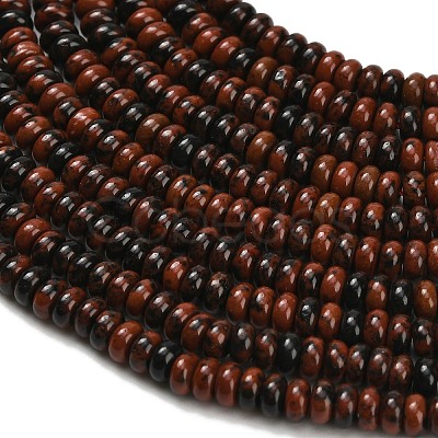 Natural Mahogany Obsidian Beads Strands G-Z110-B28-2x4mm-1