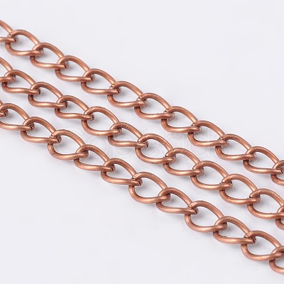 Brass Twisted Chains CHC-Q001-5x4mm-R-1