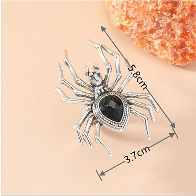 Alloy Rhinestone Finger Rings WG1192C-01-1