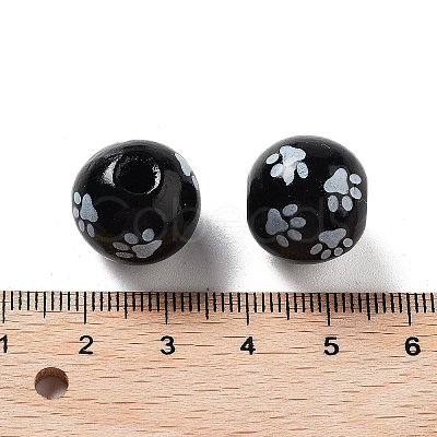 Dog Theme Wood Beads WOOD-M011-05A-02-1