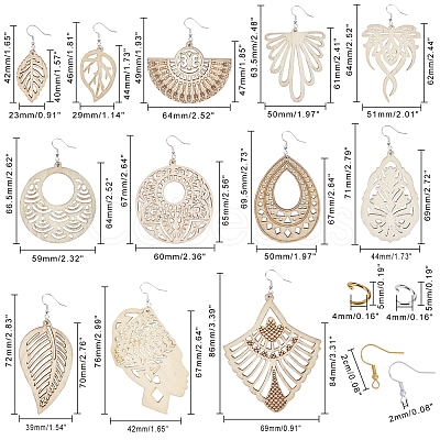 DIY Dangle Earring Making DIY-PH0027-74-1