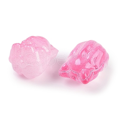 Transparent Spray Paint Glass Beads X1-GLAA-H035-01A-1