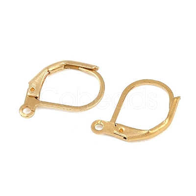 Brass Lever Back Hoop Earrings KK-EC223-C-1