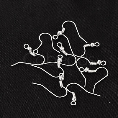 Earring Jewelry Findings Iron Silver Color Plated Earring Hooks X-E135-S-1