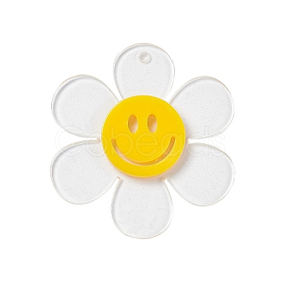 Transparent Acrylic Big Pendants OACR-P012-AM-1