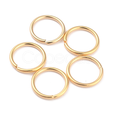 Rack Plating Brass Open Jump Rings X-KK-O139-18R-G-1