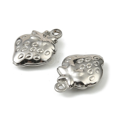 304 Stainless Steel Pendants. Strawberry Charm STAS-A190-06P-1
