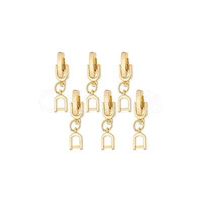6Pcs Brass Watch Band Clasps DIY-BC0013-44B-G-1