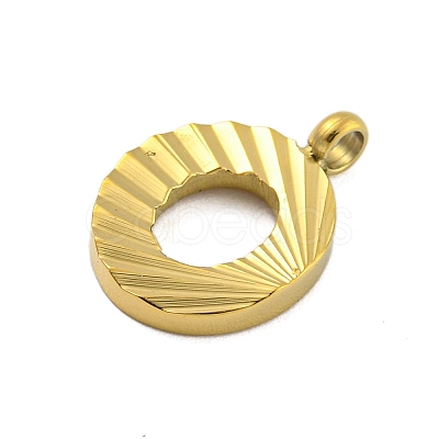 Ion Plating(IP) 304 Stainless Steel Charms STAS-G345-01G-O-1