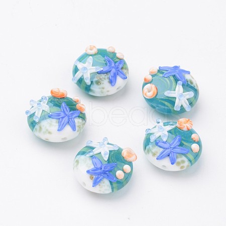 Ocean Style Handmade Lampwork Beads X-LAMP-J071-02-1