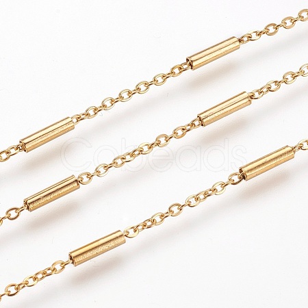 Ion Plating(IP) Handmade 304 Stainless Steel Cable Chains CHS-G003-11G-A-1