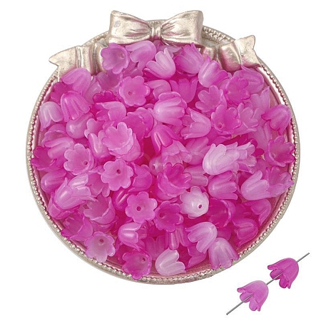 100Pcs Acrylic Bead Caps PW-WGF2E45-07-1