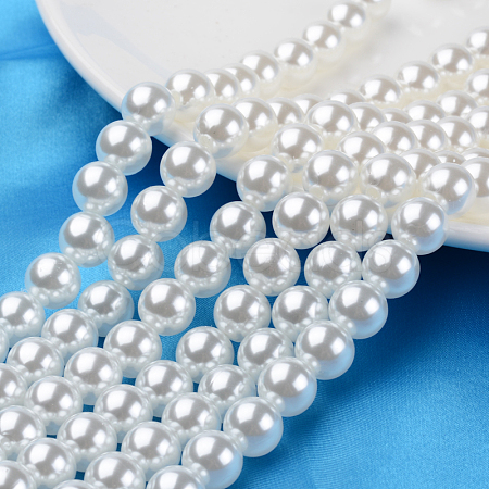 ABS Plastic Imitation Pearl Round Beads MACR-S789-10mm-01-1