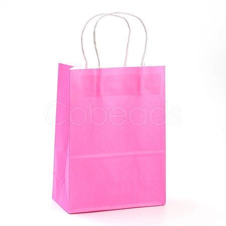 Pure Color Kraft Paper Bags AJEW-G020-D-02-1