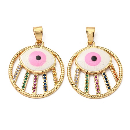 Golden Brass Pendants KK-L209-010G-03-1