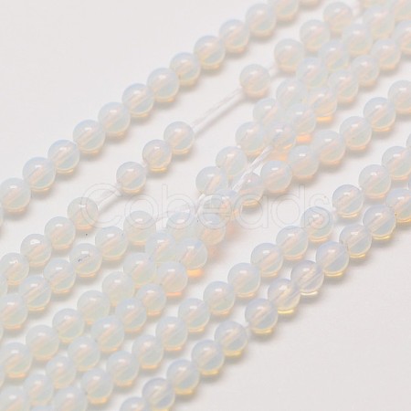 Opalite Round Beads Strands X-G-A130-2mm-A01-1