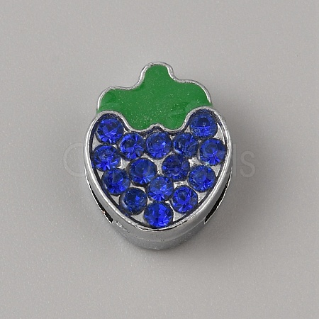 Alloy Rhinestone Slide Charms FIND-WH0419-90C-1