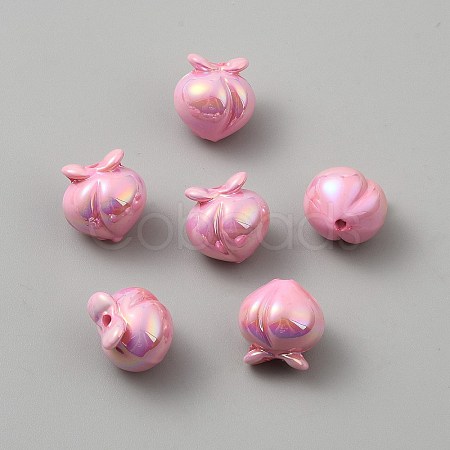 UV Plating Opaque Acrylic Beads OACR-A039-01F-1