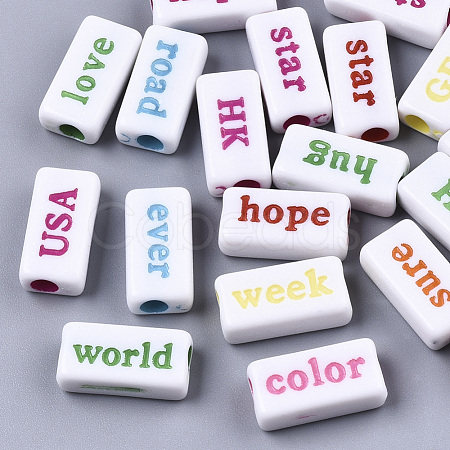 Opaque Acrylic Beads X-MACR-S273-32-1